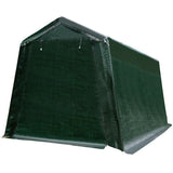 Outdoor Carport Shed with Sidewalls and Waterproof Ripstop Cover-10 x 10 ft