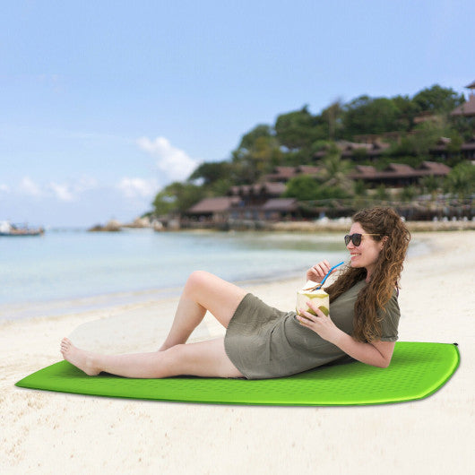 Inflatable Sleeping Pad with Carrying Bag-Green