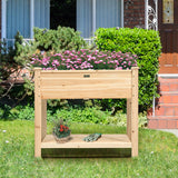 Raised Garden Elevated Wood Planter Box Stand