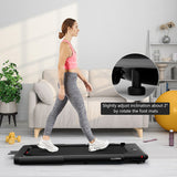 2.25HP 2 in 1 Folding Treadmill with APP Speaker Remote Control-Black