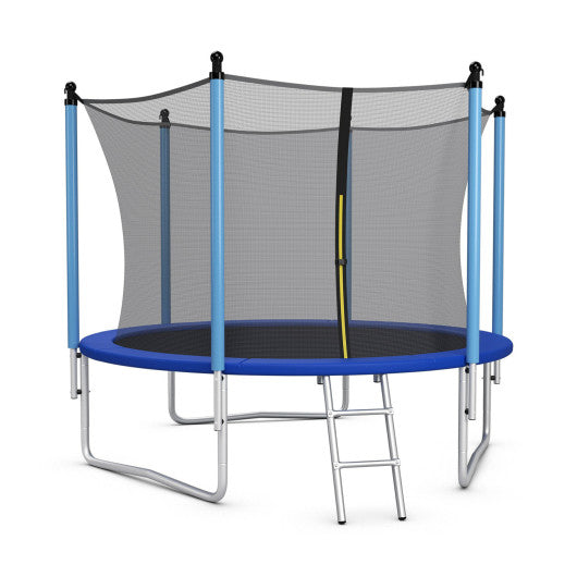 Outdoor Trampoline with Safety Closure Net-8 ft