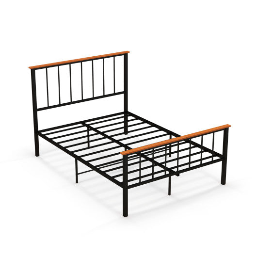 Bed Frame with Headboard and Footboard-Full Size