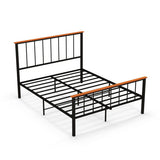 Bed Frame with Headboard and Footboard-Queen Size