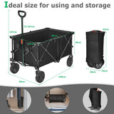 Outdoor Utility Garden Trolley Buggy -Black