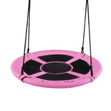 40 Inch Flying Saucer Tree Swing Indoor Outdoor Play Set-Pink