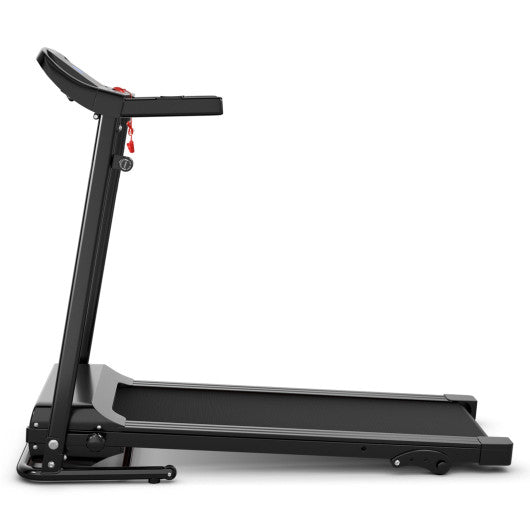 1.0 HP Foldable Treadmill Electric Support Mobile Power