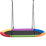 60 Inch Saucer Surf Outdoor Adjustable Swing Set-Colorful