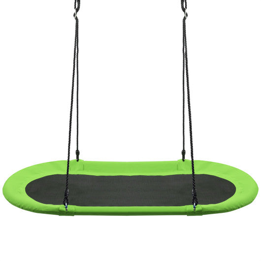 60 Inch Saucer Surf Outdoor Adjustable Swing Set-Green