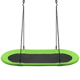 60 Inch Saucer Surf Outdoor Adjustable Swing Set-Green