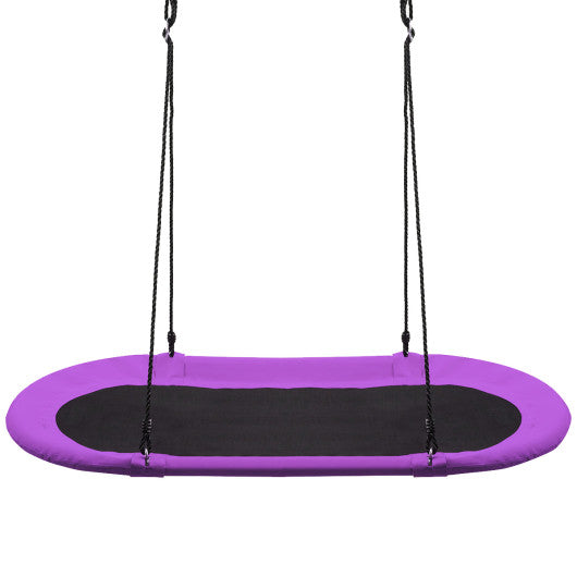 60 Inch Saucer Surf Outdoor Adjustable Swing Set-Purple