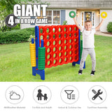 Jumbo 4-to-Score Giant Game Set with 42 Jumbo Rings and Quick-Release Slider-Blue