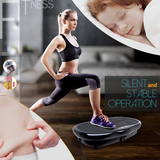 Mini Vibration Body Fitness Platform with Loop Bands-Silver