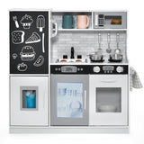 Toddler Pretend Play Kitchen for Boys and Girls 3-6 Years Old-White
