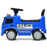 Mercedes Benz Kids Ride On Push Licensed Police Car-Blue