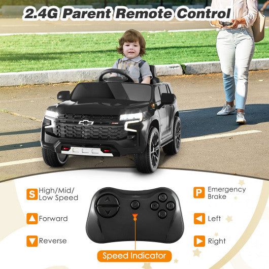 12V Kids Ride on Car with 2.4G Remote Control-Black