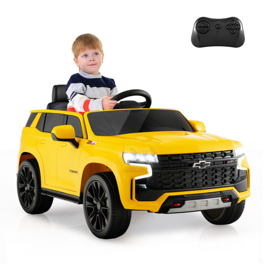 12V Kids Ride on Car with 2.4G Remote Control-Yellow