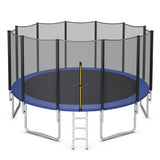 8/10/12/14/15/16 Feet Outdoor Trampoline Bounce Combo with Safety Closure Net Ladder-16 ft