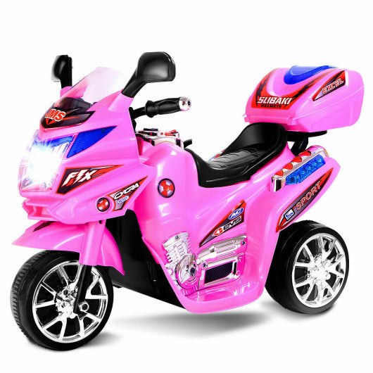 3 Wheel Kids 6V Battery Powered Electric Toy Motorcycle-pink