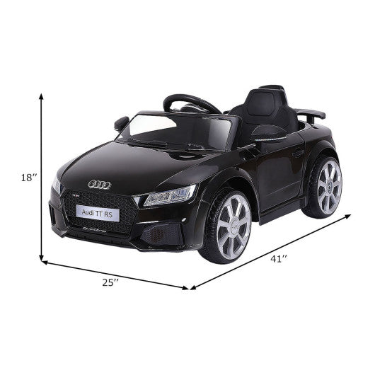 12V Kids Electric Ride on Car with Remote Control and Music Function-Black