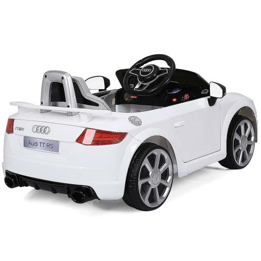 12V Kids Electric Ride on Car with Remote Control and Music Function-White