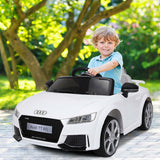 12V Kids Electric Ride on Car with Remote Control and Music Function-White