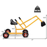 Heavy Duty Kid Ride-on 4-Wheel Excavator Sand Digger