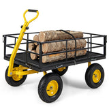 Utility Garden Wagon with 4 Removable Side Panels and 900/1200 LBS Load Capacity-53" x 30" x 42"