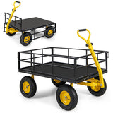 Utility Garden Wagon with 4 Removable Side Panels and 900/1200 LBS Load Capacity-53" x 30" x 42"