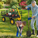 Utility Garden Wagon with 4 Removable Side Panels and 900/1200 LBS Load Capacity-53" x 30" x 42"