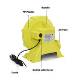 735 W 1.0 HP Air Blower Pump Fan for Inflatable Bounce House