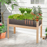 30/47 Inch Wooden Raised Garden Bed-L