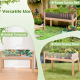 30/47 Inch Wooden Raised Garden Bed-L