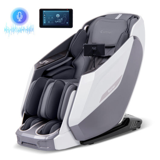 Zero Gravity SL Track Massage Recliner with Heater and Airbag Massage-White
