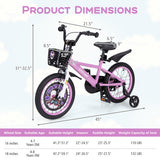 16 Inch Kids Bike for 4-8 Years Old Sport Bicycle with Adjustable Handlebar and Saddle-16 inches